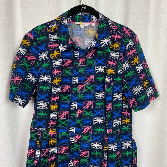 Boden Multi Color Union Jack Anastasia Shirt Dress Sz.10R - Picture 9 of 16
